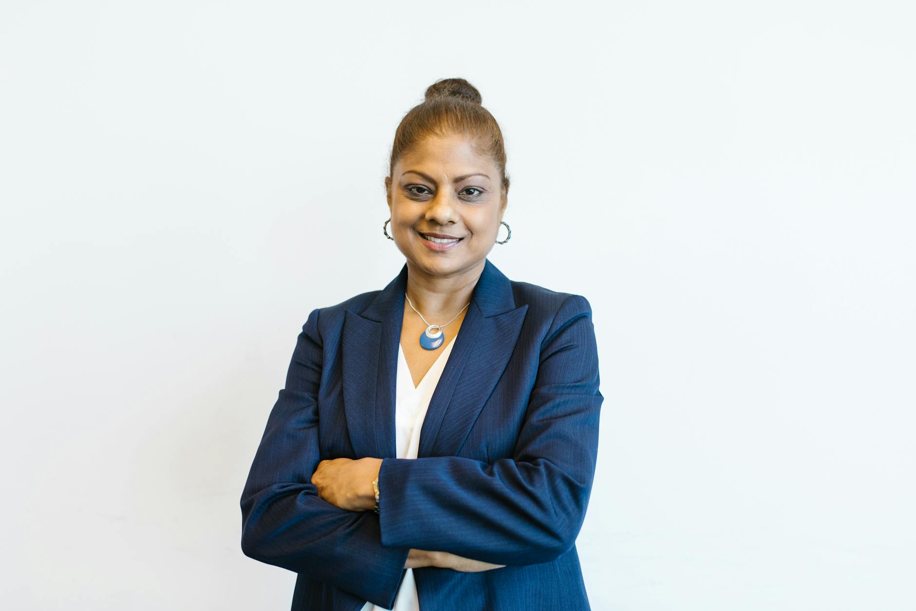 Sales person with a headset using CRM VoIP integration for calls